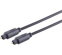 1aTTack.de 1 cable de fibra óptica Toslink de 4 mm, 3 m, chapado en oro