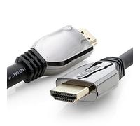 1aTTack.de 1 cable HDMI de alta velocidad de 1,5 m 10 K con Ethernet de hasta 48 Gbps para aplicaciones de alta gama, probado según especificaciones de prueba HDMI 2.1, negro, 1 unidad