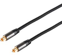 1aTTack.de 1 cable Toslink de 1 m, conectores dorados, revestimiento textil negro, carcasa de metal