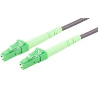 1aTTack.de 1 x 1 m OS2 SX SIMPLEX Cable de conexión G.652.D LC/APC - LC/APC SM SINGLEMODE - 9/125 µm ARMORED/LSZH gris