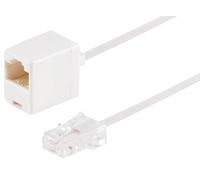 1aTTack.de 1 x 10 m - Conector occidental 8/4/conector occidental 8/4 blanco 10 m - RJ45 Plug 8/4 / RJ45 Jack 8/4, 10,0 m, color blanco, cumple con RoHS, cable de red de alta calidad