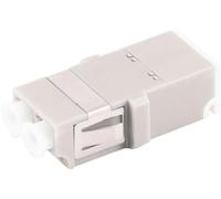 1aTTack.de 10 conectores de fibra óptica Keystone OM1 u OM2 (UPC o PC) LC dúplex hembra a LC dúplex hembra, multimodo, beige