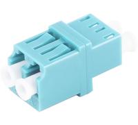 1aTTack.de 10 conectores de fibra óptica Keystone OM3 (UPC o PC) LC dúplex hembra a LC dúplex hembra multimodo aqua