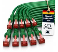 1aTTack.de 10x 0,25m Cable de red SFTP PIMF Cat6 RJ45 verde