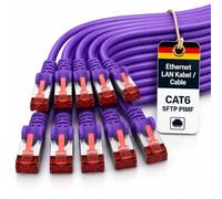 1aTTack.de 10x 0,25m Cable de red SFTP PIMF Cat6 RJ45 violeta