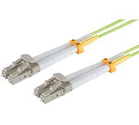 1aTTack.de 1x 10m OM5 LWL DX Cable de conexión DUPLEX LC/UPC - LC/UPC MM MULTIMODALE - 50/125 µm LSZH verde lima