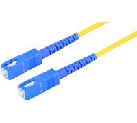 1aTTack.de 1x 10m OS2 LWL SX SIMPLEX cable de conexión G.652.D SC/UPC - SC/UPC SM MONOMODALE - 9/125 µm LSZH amarillo