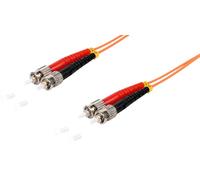 1aTTack.de 1x 1m OM2 LWL DX DUPLEX cable de conexión ST/UPC - ST/UPC MM MULTIMODALE - 50/125 µm LSZH naranja