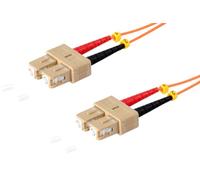 1aTTack.de 1x 2m OM2 LWL DX DUPLEX cable de conexión SC/UPC - SC/UPC MM MULTIMODALE - 50/125 µm LSZH naranja