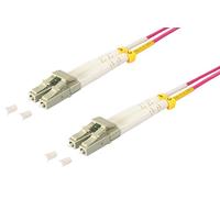 1aTTack.de 1x 2m OM4 LWL DX cable de conexión DUPLEX LC/UPC - LC/UPC MM MULTIMODALE - 50/125 µm LSZH violeta