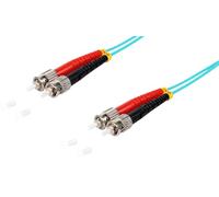 1aTTack.de 1x 3m OM3 LWL DX Cable de conexión DUPLEX ST/UPC - ST/UPC MM MULTIMODALE - 50/125 µm LSZH agua