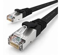 1aTTack.de 1x Cable Ethernet CAT7 plano 2m U/FTP 10 Gbit/s RJ45 Cat6a negro