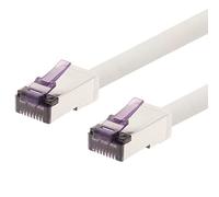 1aTTack.de - 20 m - Cable de red RJ45 CAT6a Superflex Ethernet Gigabit LAN RJ45 CAT6 A cable de conexión 10000 Mbit s SFTP PIMF 500 MHz compatible con CAT6 CAT5 - Blanco - 1 pieza