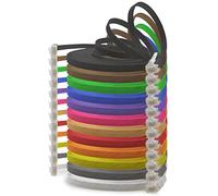 1aTTack.de 2m - 12 colores - 12 piezas - Cable de red plano Cat.6 Cable plano Cat6 Ultra plano Cat.6 Cable de patch Gigabit 1000 Mbit/s LAN (RJ45) Plano Slim Micro
