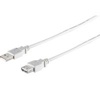 1aTTack.de 3 cables de extensión USB de 0,3 m, color gris, ideal para extender conexiones USB existentes, por ejemplo, para mouse de PC, teclado, cámara web u otros dispositivos USB