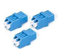 1aTTack.de 3 conectores Keystone de fibra óptica OS1 / OS2 (UPC o PC) LC Duplex hembra a LC Duplex hembra monomodo, azul