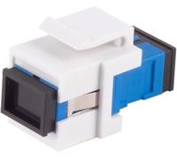 1aTTack.de 3 conectores Keystone de fibra óptica OS1 / OS2 (UPC o PC) SC-Simplex hembra a SC-Simplex hembra monomodo azul