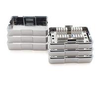 1aTTack.de 361843 LSA+ - Caja de conexión de red (extensión LSA+, montaje CAT.6, 3 unidades), color plateado