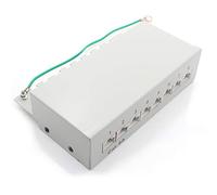 1aTTack.de 367465 - Panel de conexión CAT6a de 8 puertos, color blanco