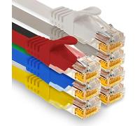 1aTTack.de 7x 2m CAT7 Ethernet Cable de red LAN RJ45 - Color 3 | Latiguillo para Internet, router, módem, switch, PC, consola, gaming, hogar