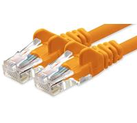 1aTTack.de Cable de Red Cat.6 - Cat6 Cable ethernet Lan 1000 Mbits (PoE) Patch Cable Compatible con Cat5 Cat6a Cat7 Cat8 Orange - 1x 20m