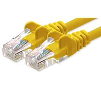 1aTTack.de Cable de Red Cat.6 - Cat6 Cable ethernet Lan 1000 Mbits (PoE) Patch Cable Compatible con Cat5 Cat6a Cat7 Cat8 amarillo - 1x 15m