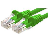 1aTTack.de Cable de Red Cat.6 - Cat6 Cable ethernet Lan 1000 Mbits (PoE) Patch Cable Compatible con Cat5 Cat6a Cat7 Cat8 verde - 1x 2m