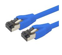 1aTTack.de Cable de red Cat 8 de 3,0 m, cable de red CAT8, azul, 1 pieza Cat.8 Lan 2000 Mhz 40 Gbit s 40GBase-T Poe+ Patch Cable Ethernet LSZH - 1 x 3 metros azul