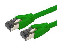 1aTTack.de Cable de red Cat 8 de 7,5 m, cable de red CAT8, color verde, 1 pieza Cat.8 Lan 2000 Mhz 40 Gbit s 40GBase-T Poe+, cable Ethernet LSZH - 1 x 7,5 metros verde