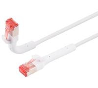 1aTTack.de Cable de red de 7,5 m, 1 unidad, Cat.6A, conector flexible de 90 grados en todas las direcciones, conector RJ45, 10 Gbit/s, cable Ethernet altamente flexible para conmutador de servidor LAN