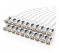 1aTTack.de Cable de red Ethernet LAN, Cat7, S/FTP, PIMF, LSZH, 1 m, color blanco, RJ45, compatible con versiones anteriores, Cat6a, Cat6, Cat5e, 10 Gbps, sin halógenos, para sala de servidores, panel