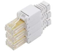 1aTTack.de cat. Conector sin herramientas 5e sin blindaje AWG 24-26 para conductor interno flexible y rígido contactos chapados en oro 3 piezas