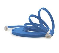 1aTTack.de Cat6 Cat.6 Cable Plano Cable de Red Lan Cable Plano Banda Lan 1000 Mbit/s Azul Azul - 1 Unidad 10m