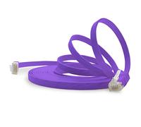 1aTTack.de Cat6 Cat.6 Cable Plano Cable de Red Lan Cable Plano Banda Lan 1000 Mbit/s Morado Violeta - 1 Pieza 7 m