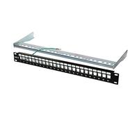 1aTTack.de - Panel de conexión CAT5 CAT6 CAT7, Toma RJ45, Carcasa metálica de 24 Puertos no incluidos, Patchpanel für Keymodule