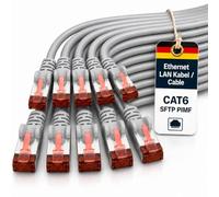 1aTTack SFTP - Cable RJ45 con doble apantallamiento (cat 6, 1metro), gris - 10 unidades