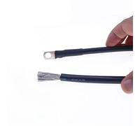 1AWG 50mm2 Soft Silicone Connecting Battery Cord Tinned Copper Wire Starter(2 Meters)