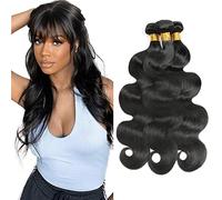 1B Cabello Humano Brasileño Onda Cuerpo Color Natural 100% Sin Procesar Virgen Hair Extensiones Body Wave Bundles 24 26 28 Pulgadas para Mujeres Color Natural