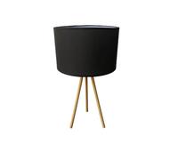 1BEL AIR HOME - Lámpara de Pie NAPOLI Trípode de 3 Patas, Altura 160 CM, Diseño Elegante y Moderno, Perfecta para Sala, Dormitorio, Oficina, 1xE-27 (BOMBILLA NO INCLUIDA) (SOBREMESA NEGRO)