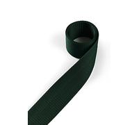 1buy3 Cinta de polipropileno de 25 mm de ancho, 12 metros de largo, color: 20 - Verde musgo | también de 20mm, 30mm, 40mm o 50mm de ancho | en 4 o 12 metros | 30 colores