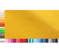 1buy3 Tejido de puños XXL por Metros|Doble: 75 cm Ancho|Simple: 150 cm Ancho|Color: 06 Amarillo|0,25 m Largo|96% algodón, 4% elastán|más de 50 Colores a Elegir|Jersey