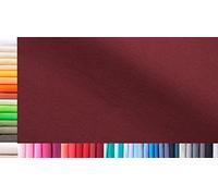 1buy3 Tejido de puños XXL por Metros|Doble: 75 cm Ancho|Simple: 150 cm Ancho|Color: 24 Rojo Vino|0,25 m Largo|96% algodón, 4% elastán|más de 50 Colores a Elegir|Jersey