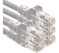 1CONN cable de red CAT-6 cable RJ45 5x 0,5 m - blanco