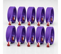 1CONN Cable de red Cat6 10 x 0,5 m violeta Cable Ethernet Cable LAN Cable de red LAN Cat6 Cable de parcheo SFTP PiMF 1000 Mbit/s