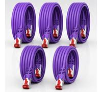 1CONN Cable de red Cat6 5 x 0,25 m violeta Cable Ethernet Cable LAN Cable de red LAN Cat6 Cable de parcheo SFTP PiMF 1000 Mbit/s