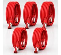 1CONN Cable de red Cat6 5 x 2 m rojo Cable Ethernet Cable LAN Cable de red LAN Cat6 Cable de parcheo SFTP PiMF 1000 Mbit/s