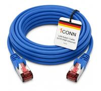 1CONN Cable de red Cat6 de 2 m, cable Ethernet azul, cable LAN, cable de red LAN Cat6, cable de parcheo SFTP PiMF de 1000 Mbit/s