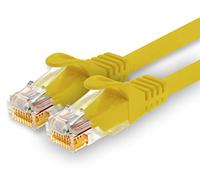 1CONN - Cable de red de 2,0 m, Ethernet, LAN y cable patch para una velocidad máxima de Internet y conecta todos los dispositivos con puerto RJ 45 amarillo, 1 pieza