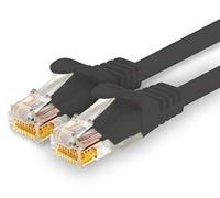 1CONN - Cable de red de 3,0 m, Ethernet, LAN y cable de conexión para máxima velocidad de Internet y conecta todos los dispositivos con conector RJ 45 hembra negro - 1 pieza