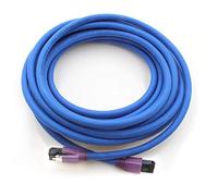 1CONN Cable de red Ethernet Cat8, 2 m, 40 Gb S, FTP, LSZH Cat 8, cable de datos RJ45, color azul, 1 pieza de 2 m